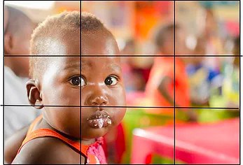 child framed for photography