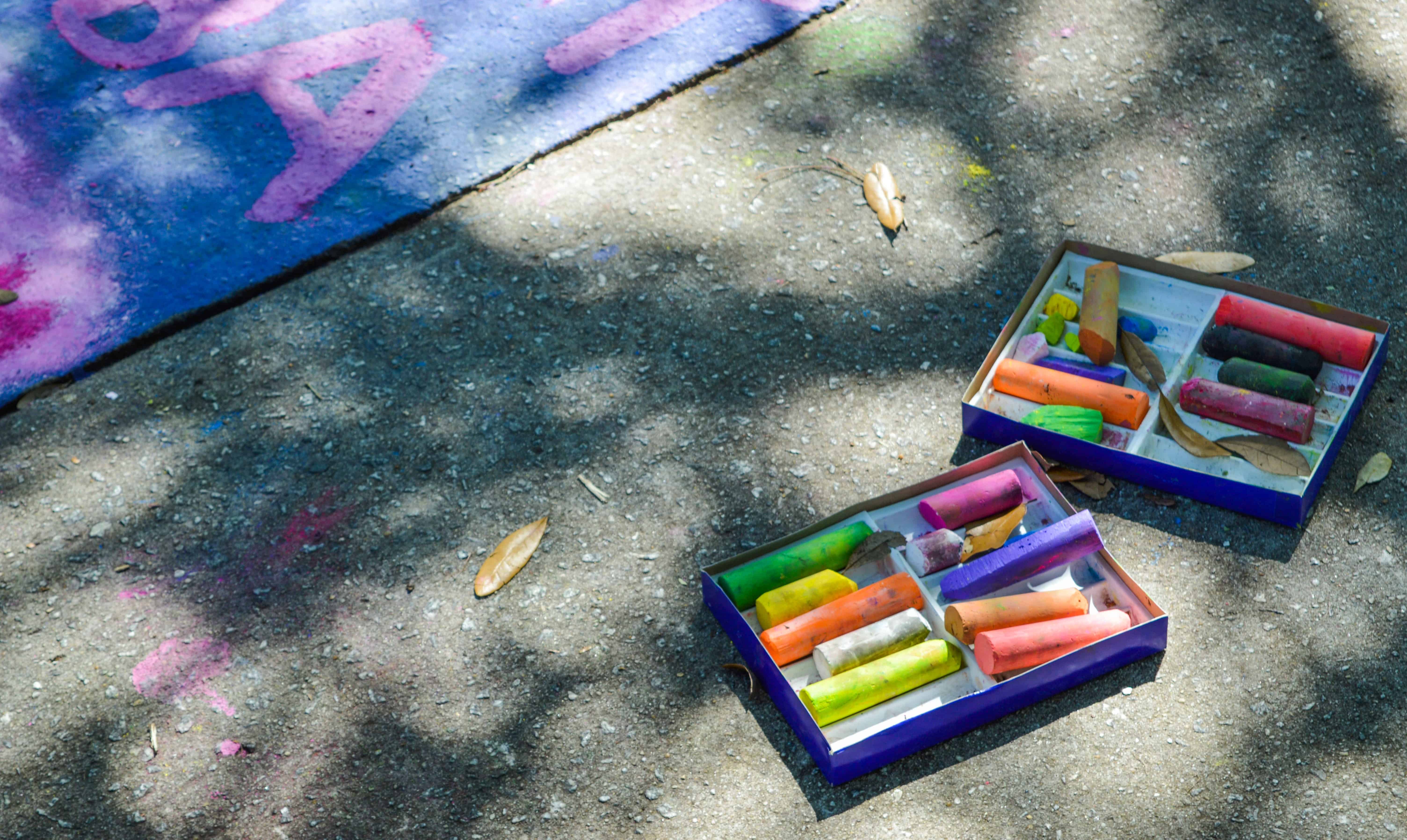 HOW TO SIDEWALK CHALK ART 